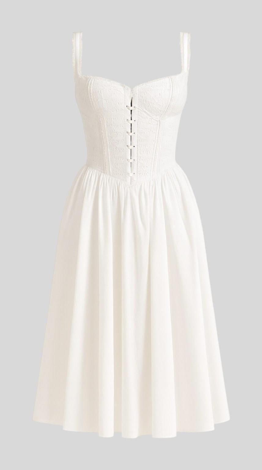 Vestido midi de silueta drapeada fluida