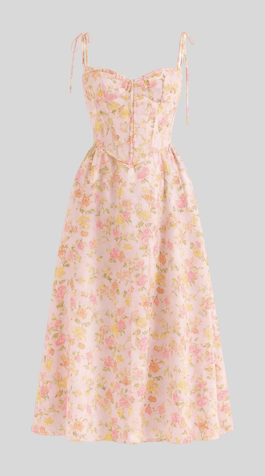 Vestido midi drapeado con cinturón elegante