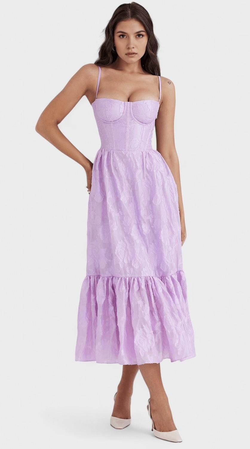 Vestido midi drapeado perfecto para eventos