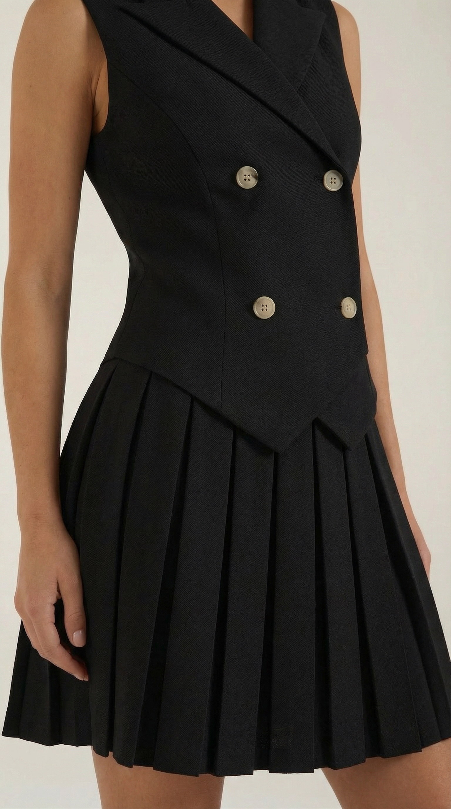 Vestido mini estilo blazer estructurado