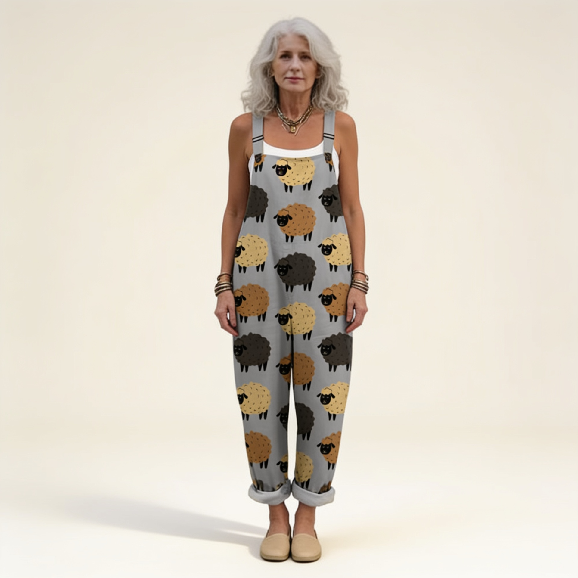 Yvette | Peto con ovejas rústicas suaves