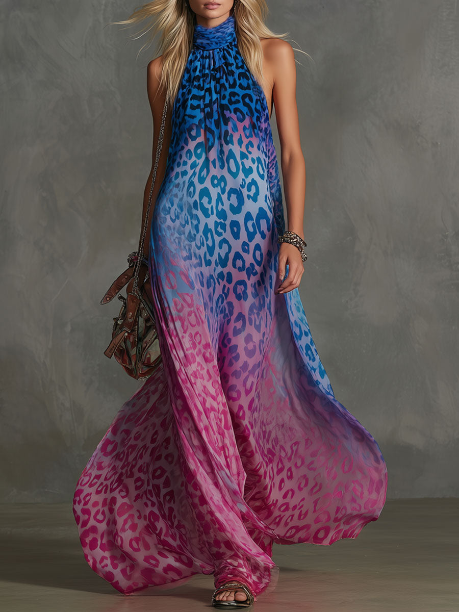 Vestido Maxi Leopardo