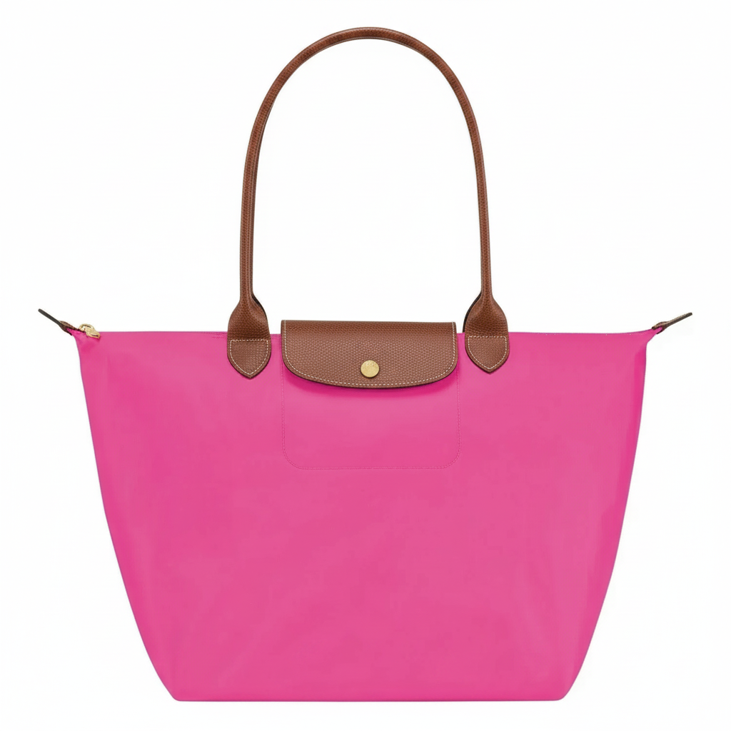 Bolsa Tote Grande Plegable, Rosa
