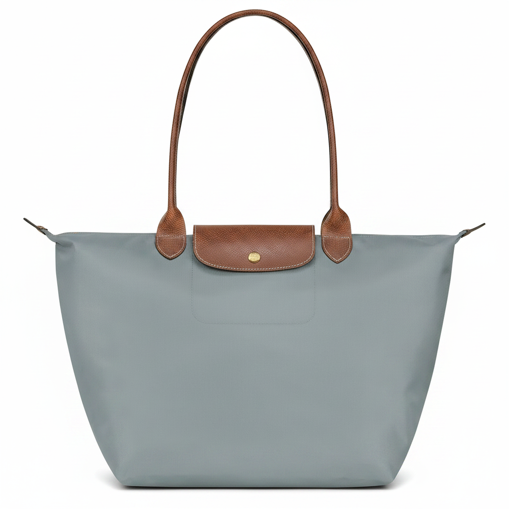 Bolsa Tote Grande Plegable, Acero