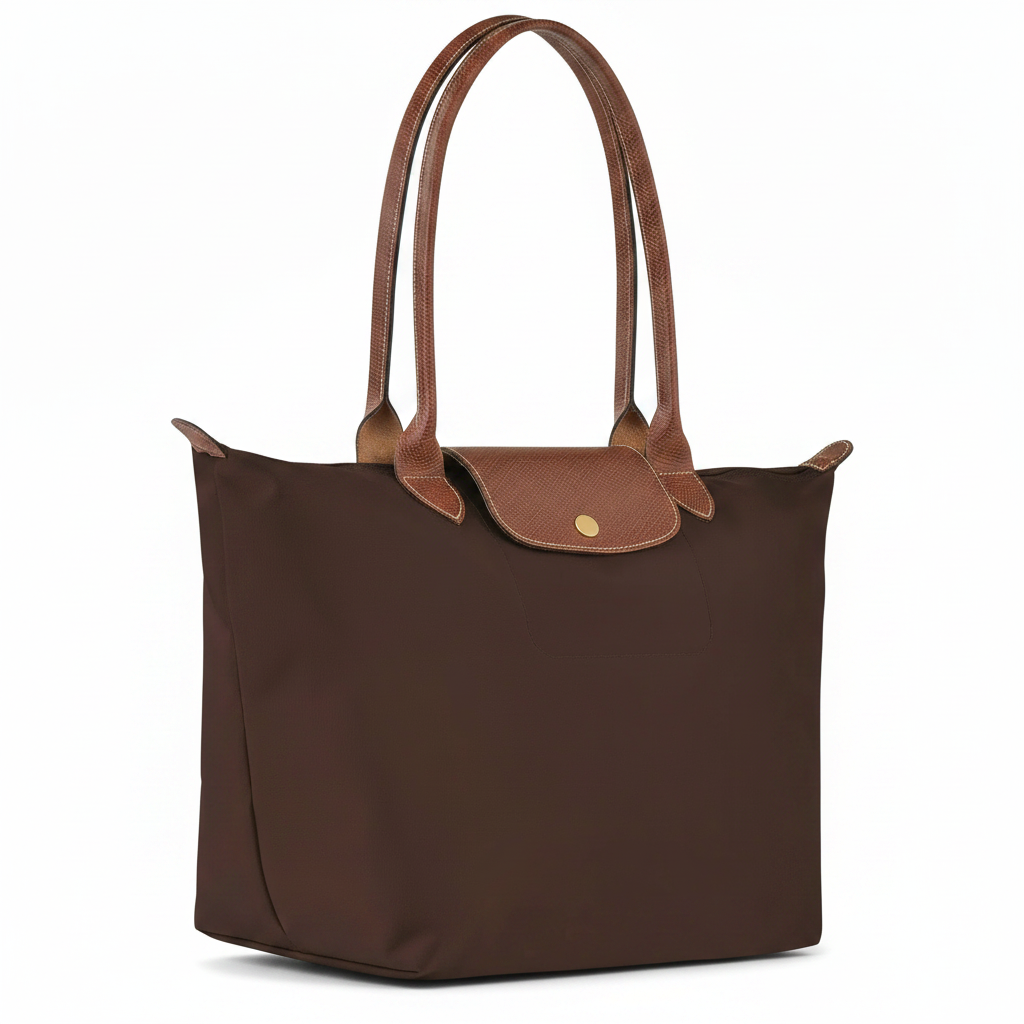 Bolso Tote Grande Plegable, Ébano