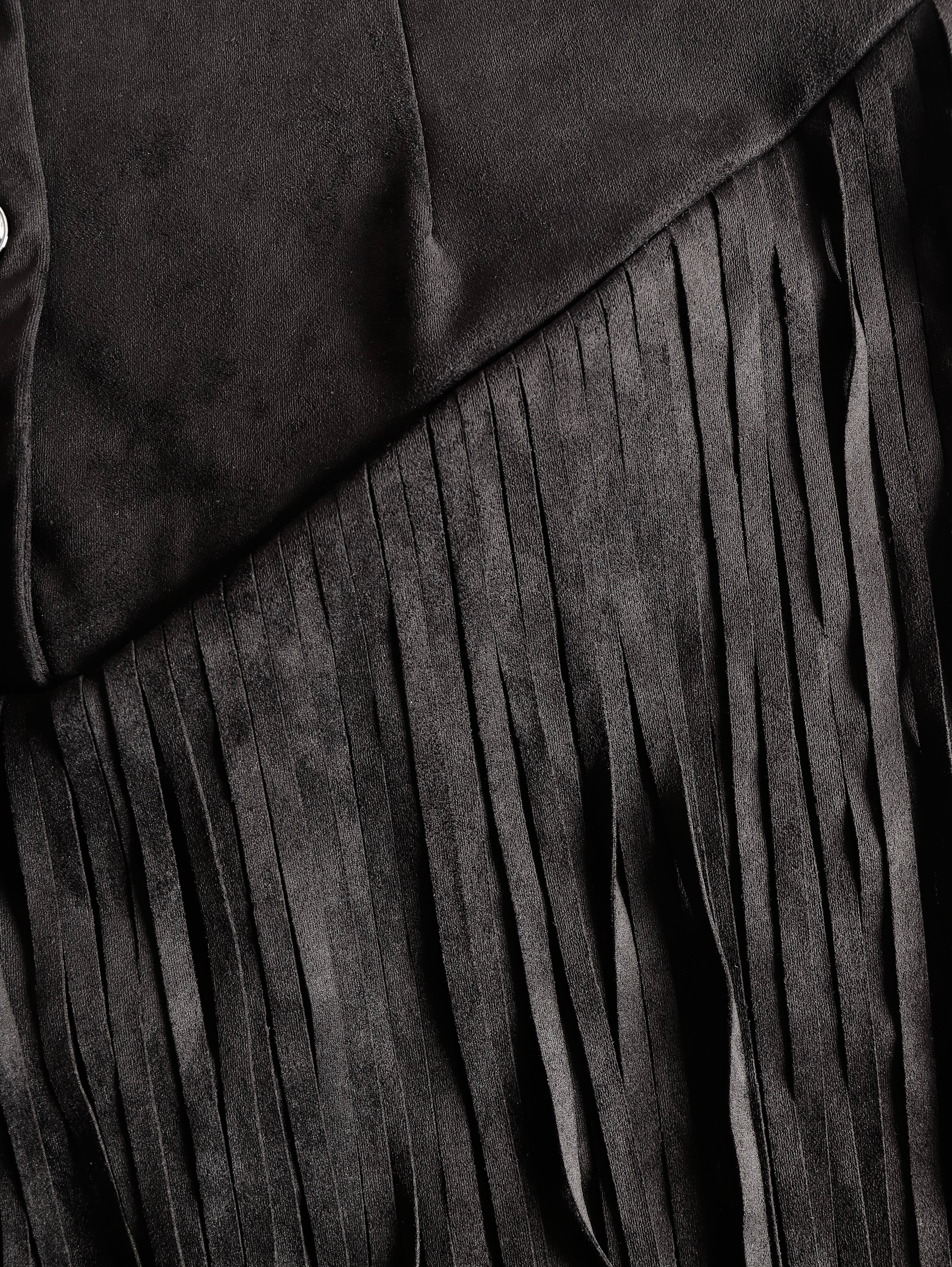 Vestido Ante Flecos