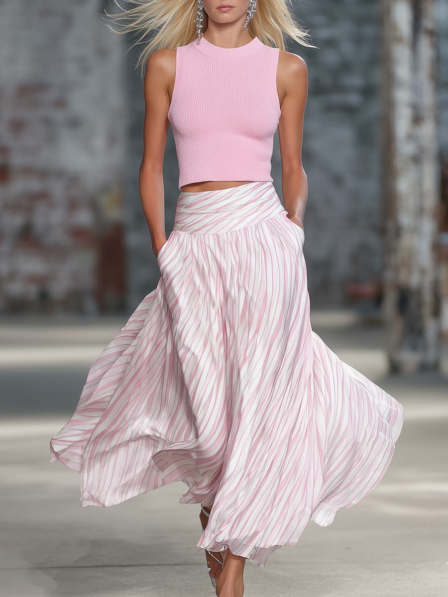 Conjunto Rosa Elegante