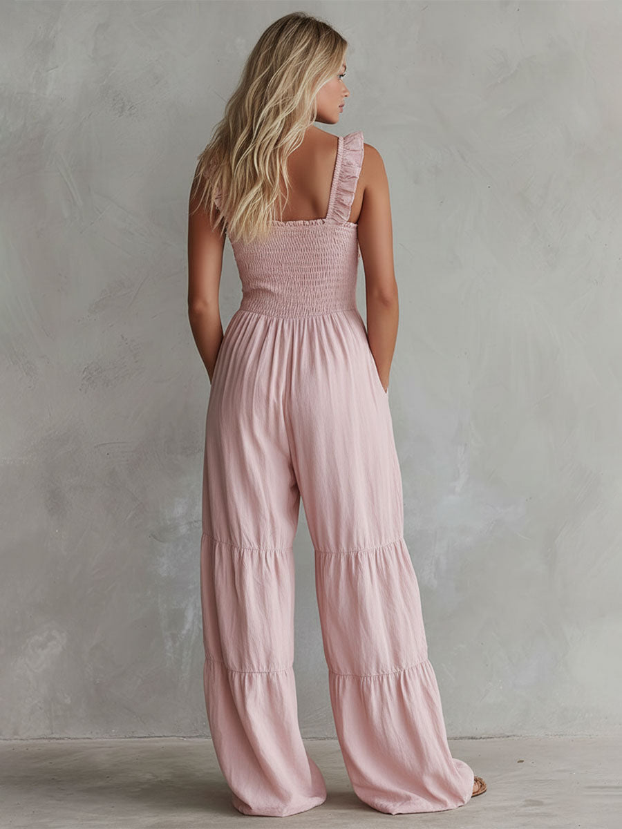Mono Rosa con Volantes