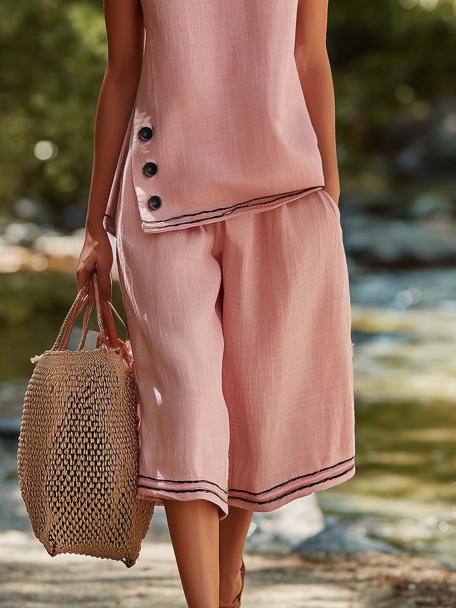 Conjunto Rosa de Lino
