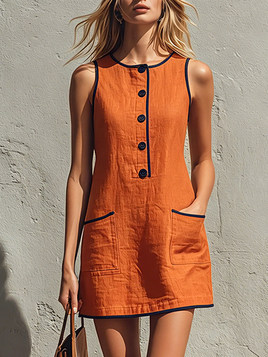 Vestido Denim Borlas