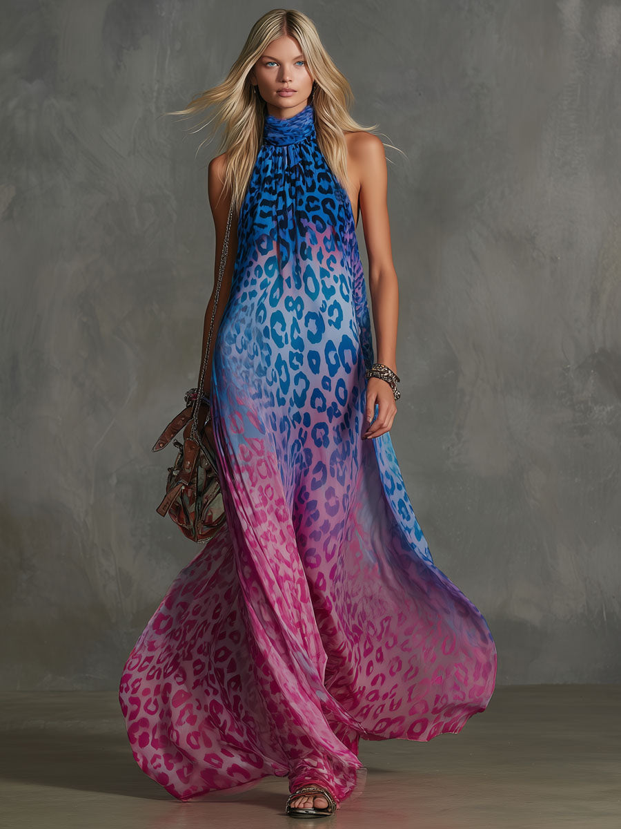 Vestido Maxi Leopardo