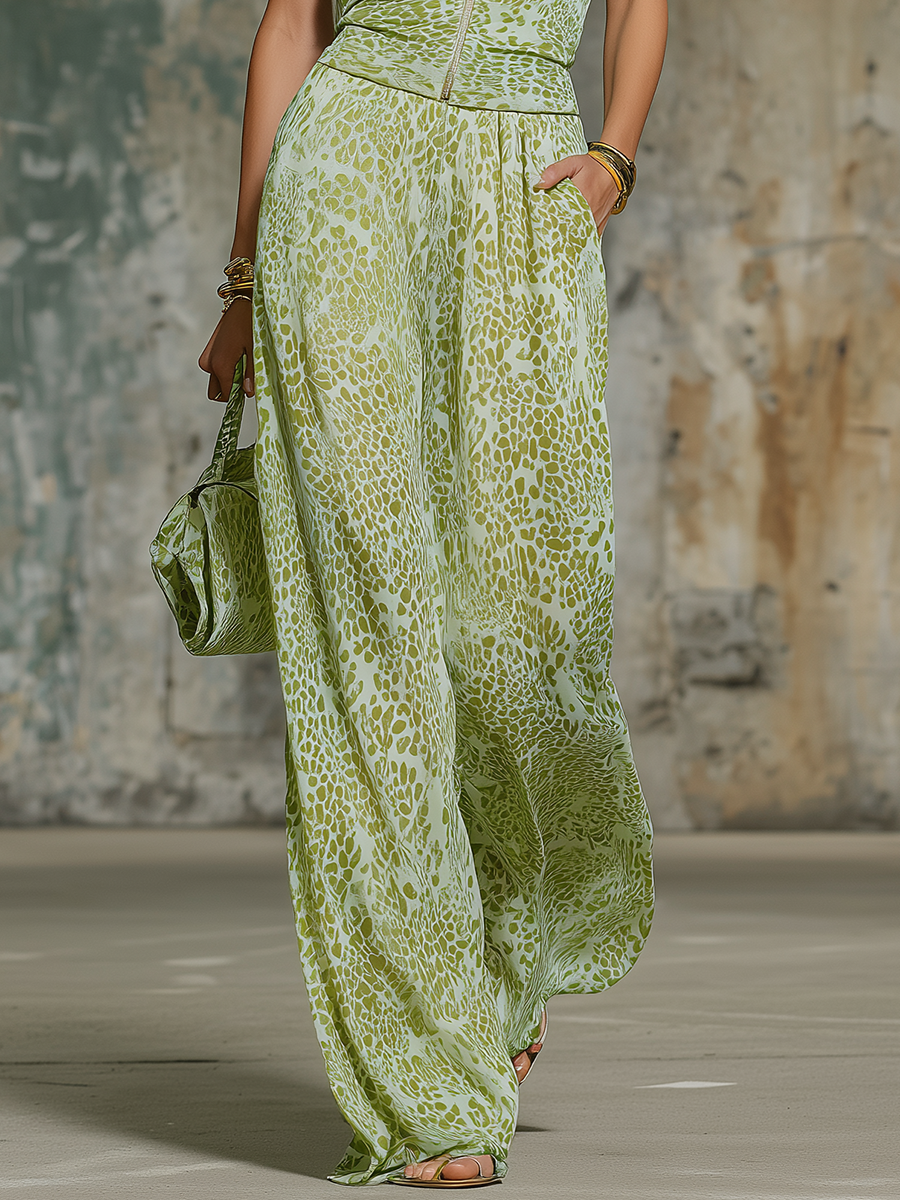 Conjunto Leopardo Elegante