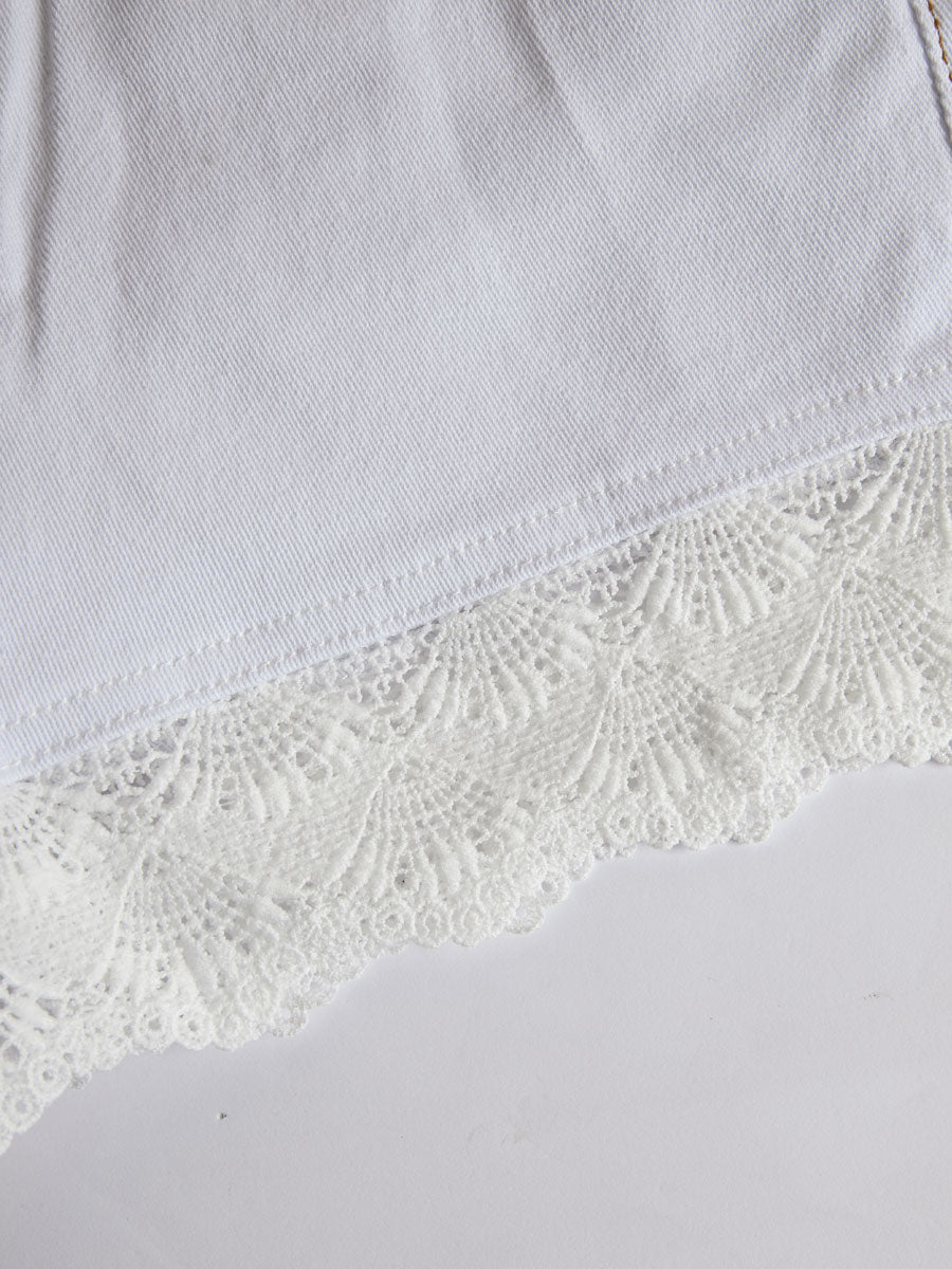 Short Denim Blanco