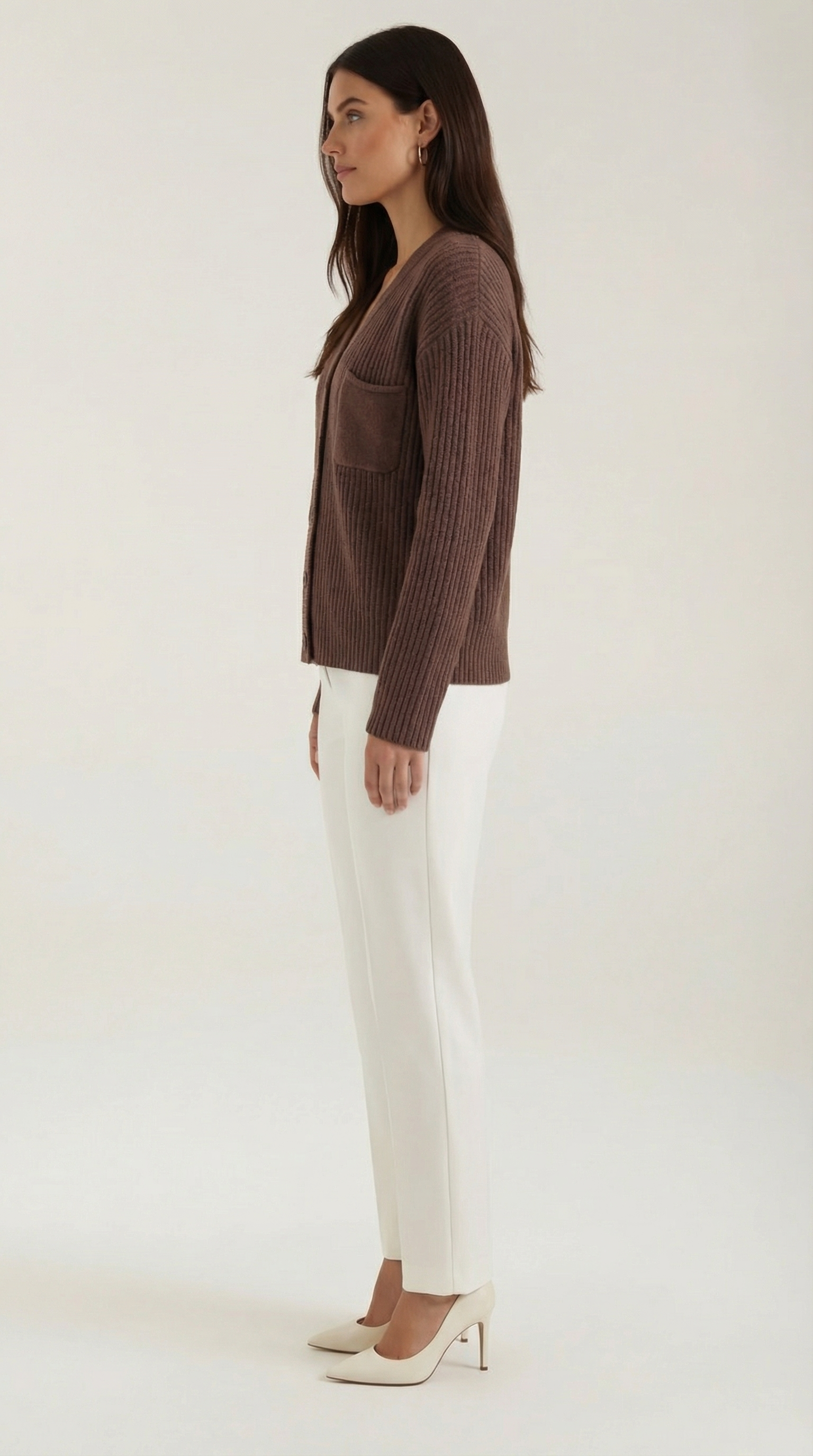 Cárdigan oversize de punto con textura envolvente