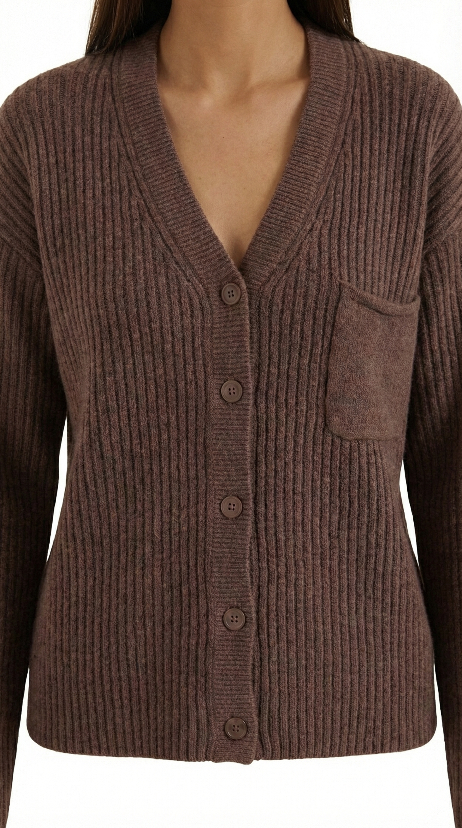 Cárdigan oversize de punto con textura envolvente