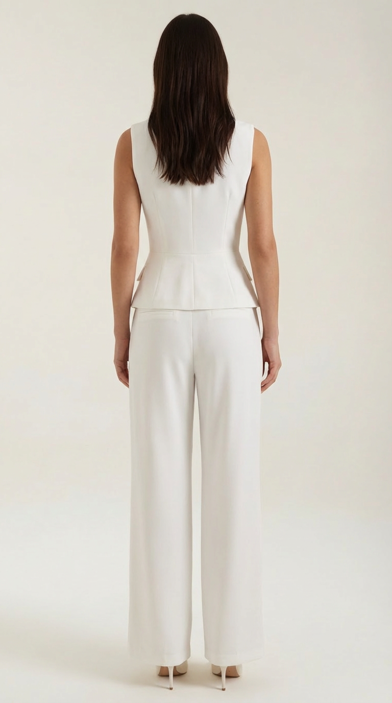Conjunto de chaleco y pantalones de corte a medida