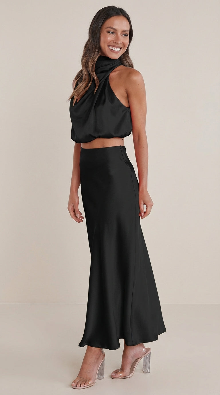 Conjunto de dos piezas de diseño refinado