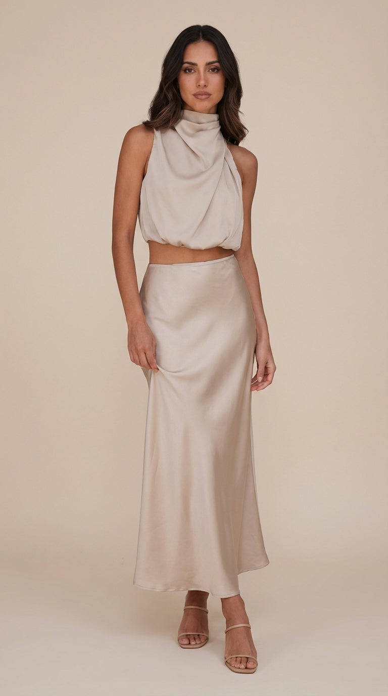 Conjunto de dos piezas de diseño refinado