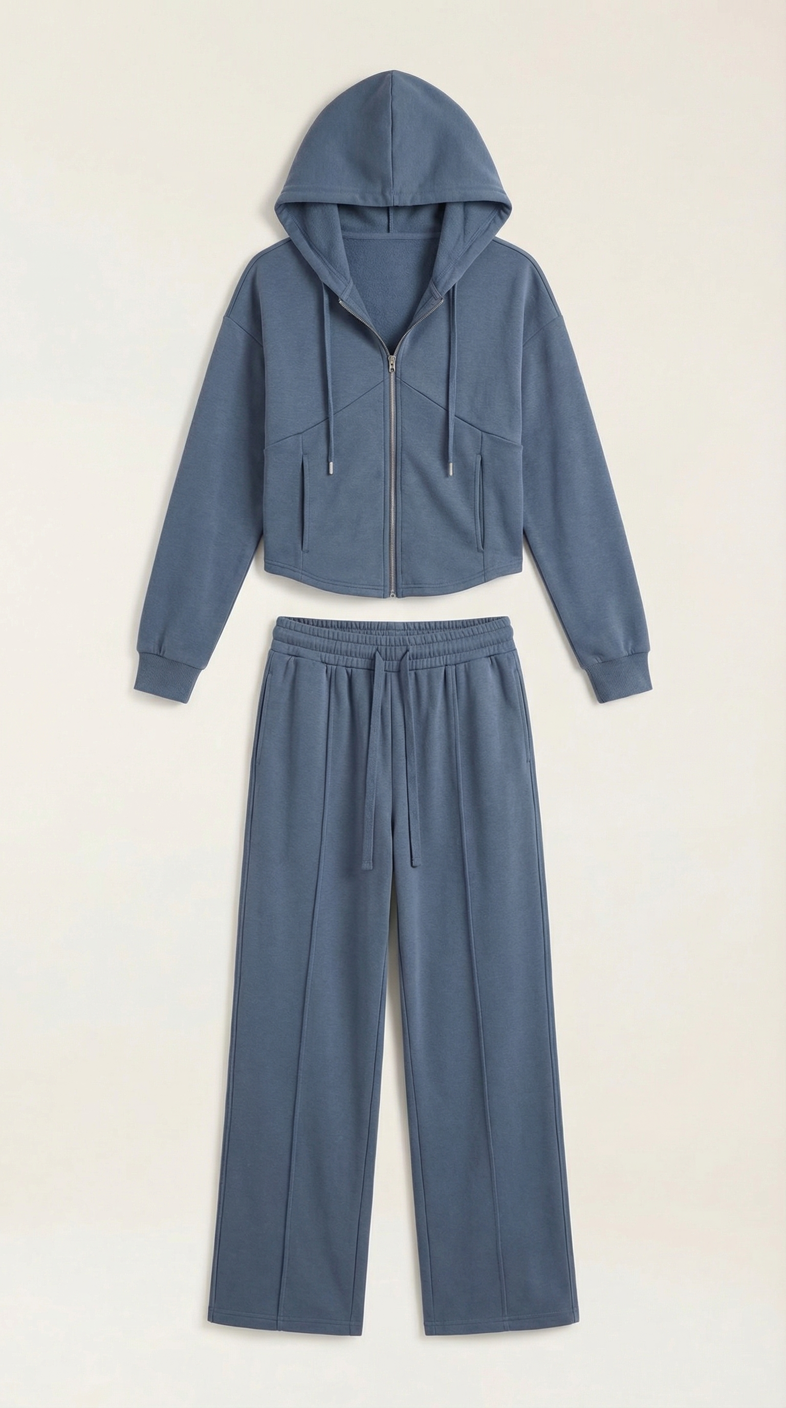 Conjunto de sudadera con pantalones amplios de estilo relajado