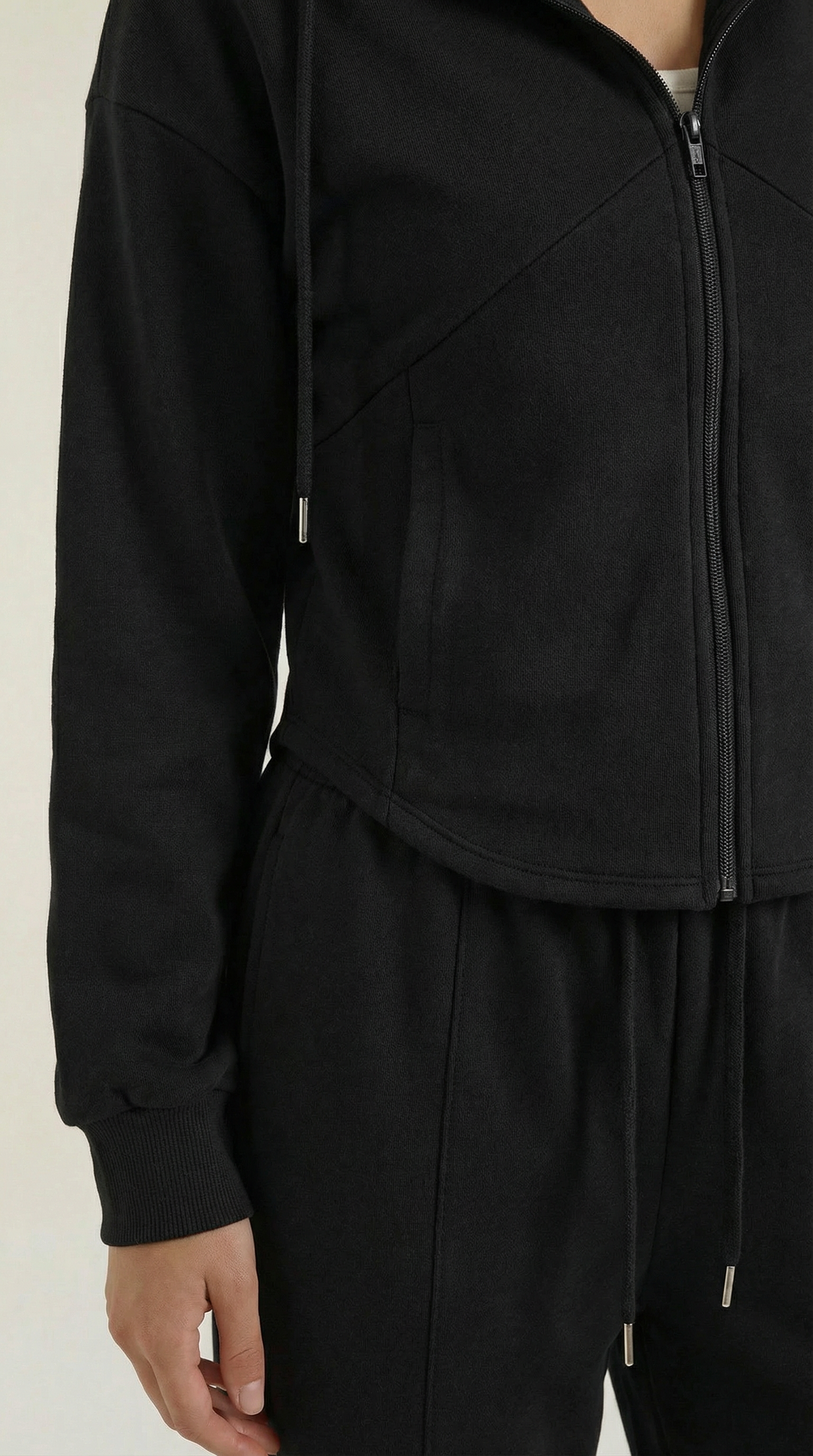 Conjunto de sudadera con pantalones amplios de estilo relajado