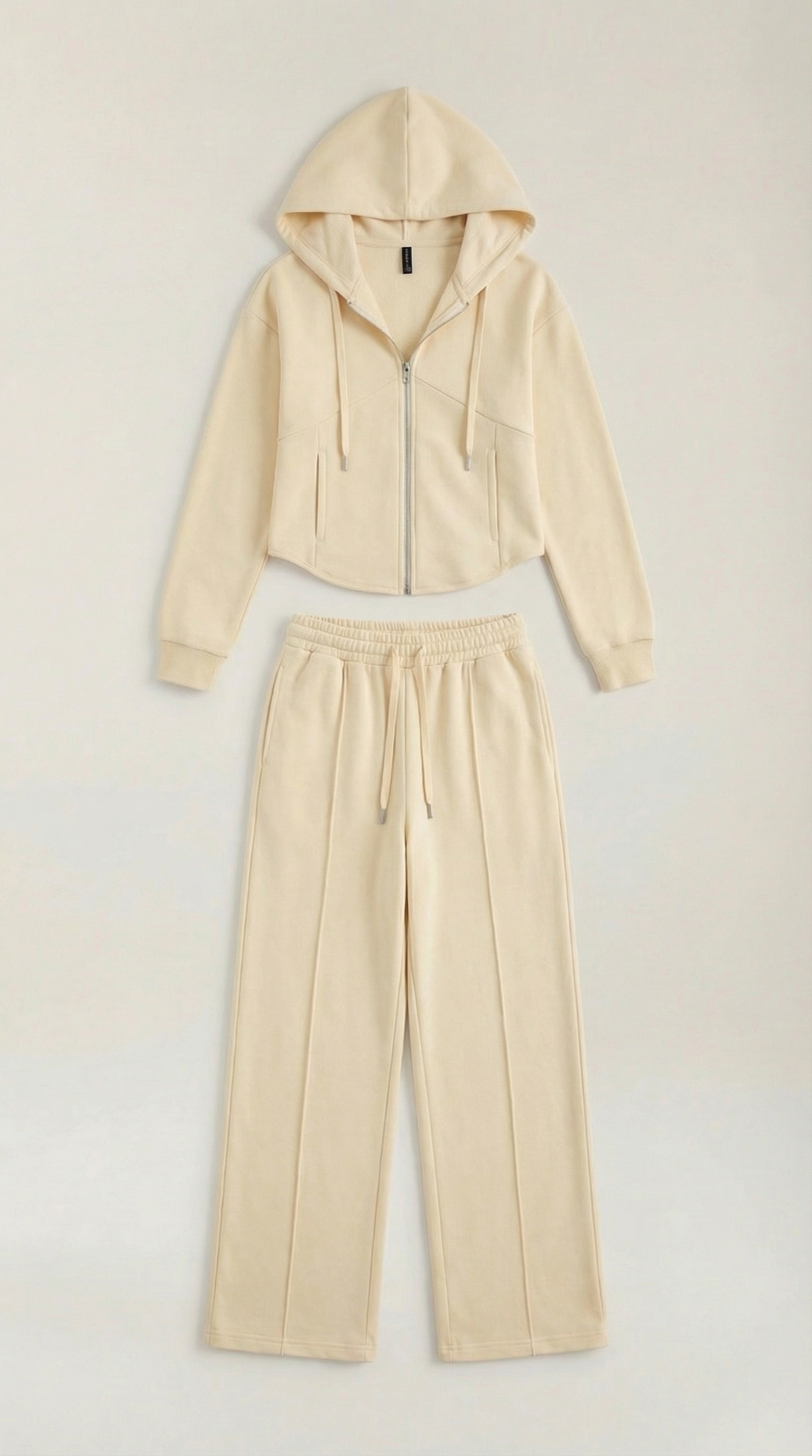 Conjunto de sudadera con pantalones amplios de estilo relajado