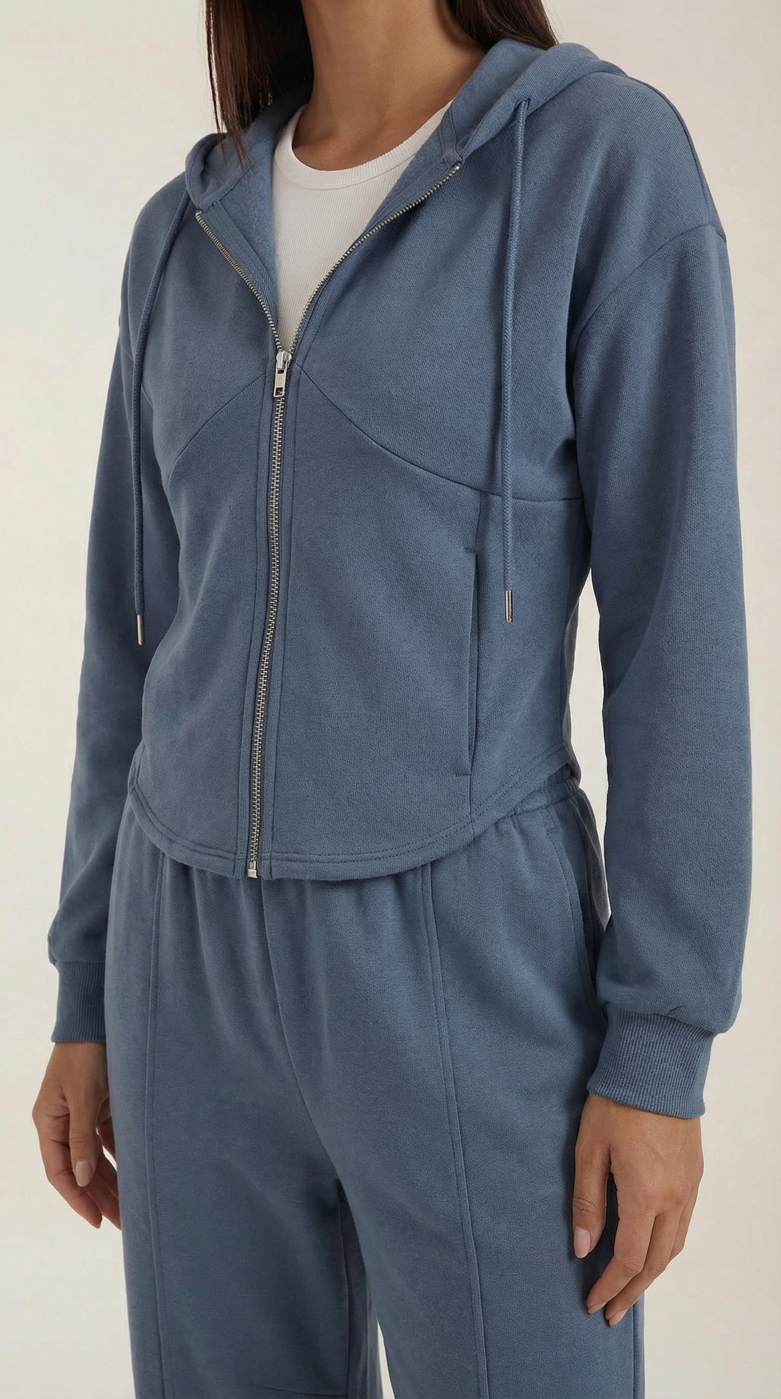 Conjunto de sudadera con pantalones amplios de estilo relajado