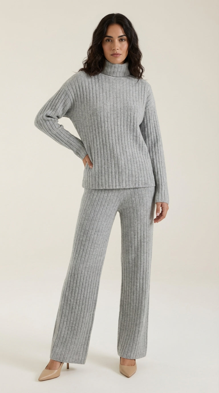 Conjunto lounge de punto con ajuste relajado