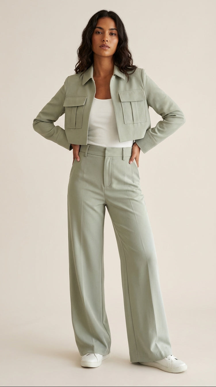 Conjunto lounge de silueta relajada