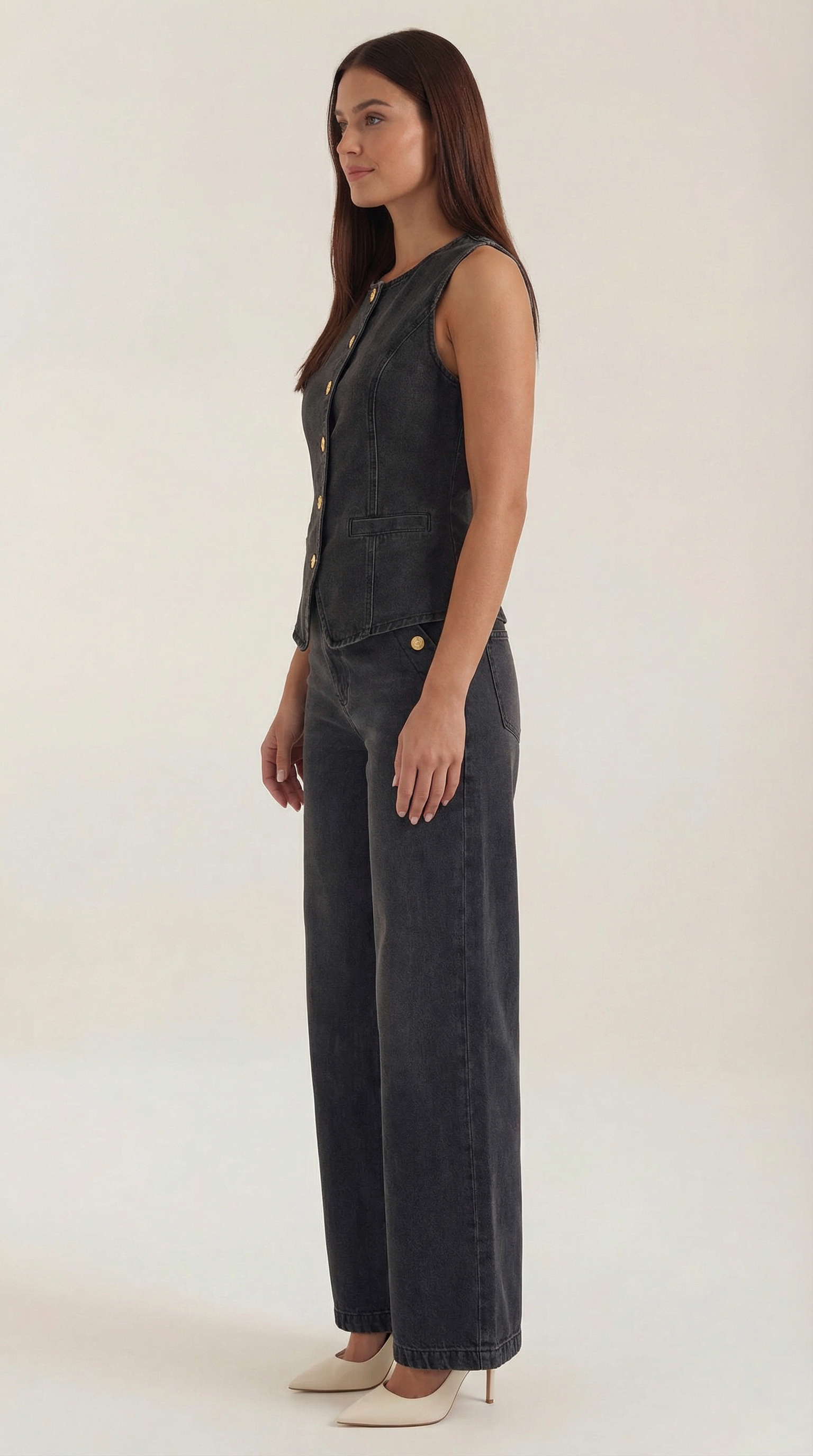 Conjunto vaquero coordinado de estilo moderno