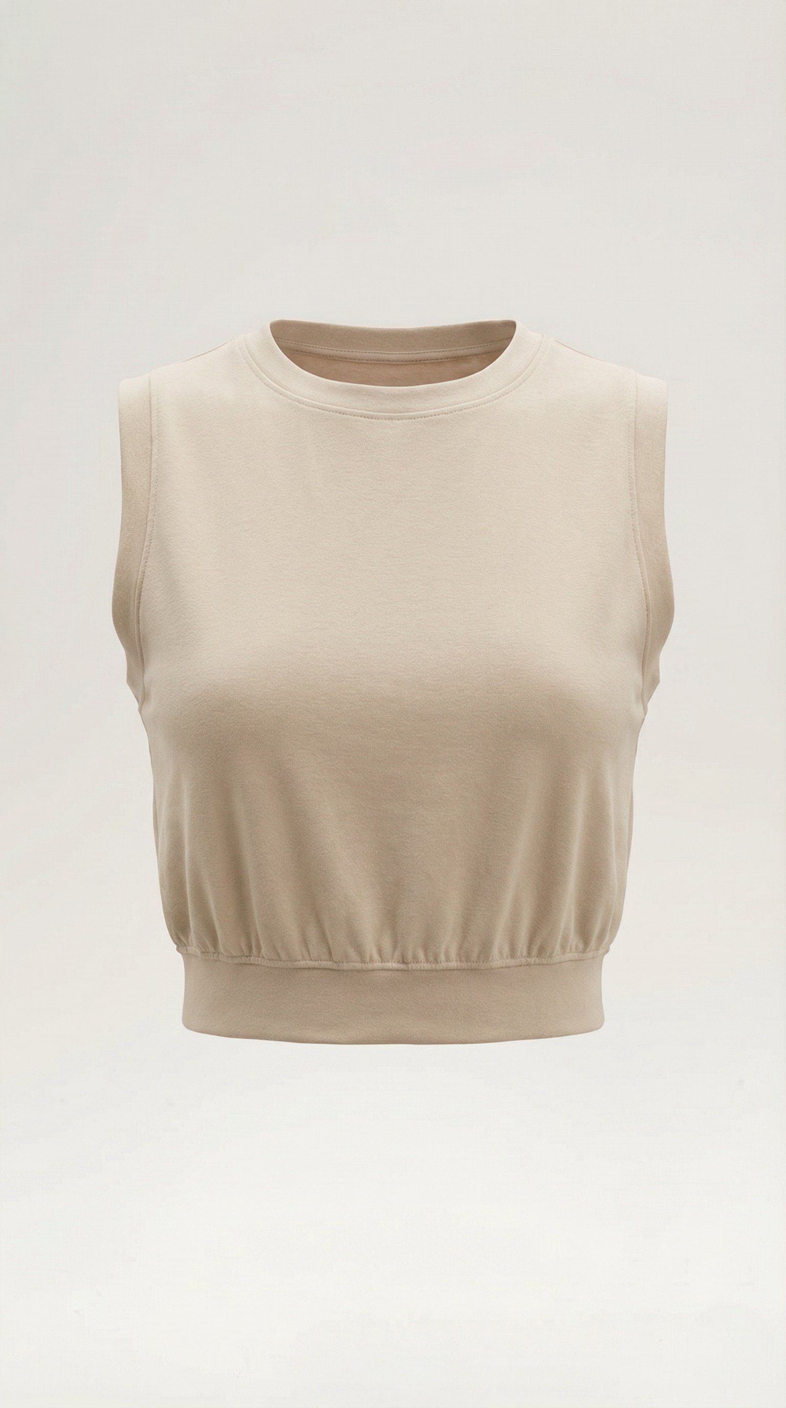 Crop top básico de silueta moderna