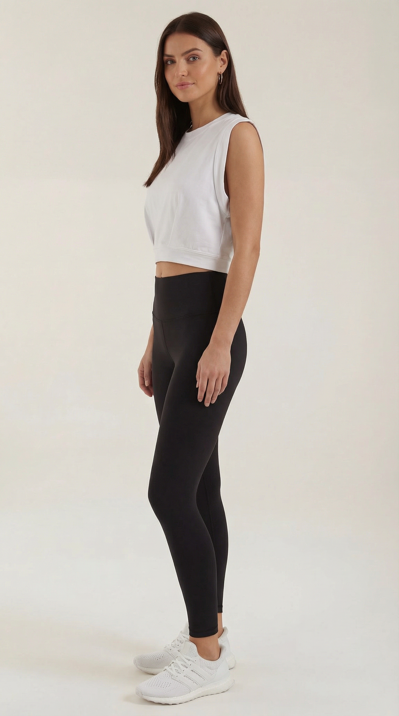 Crop top básico de silueta moderna