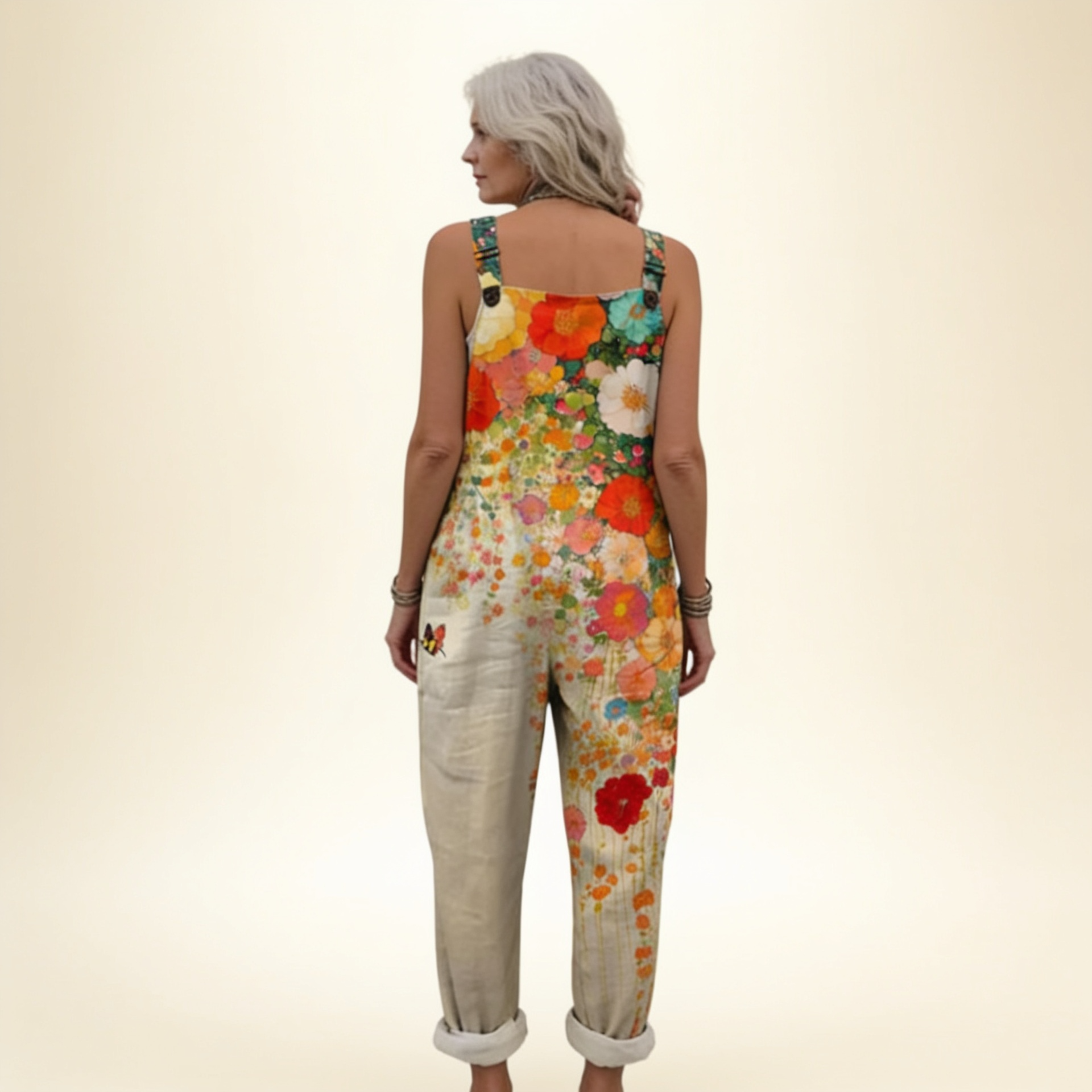 Eva | Peto con flores artísticas resplandecientes