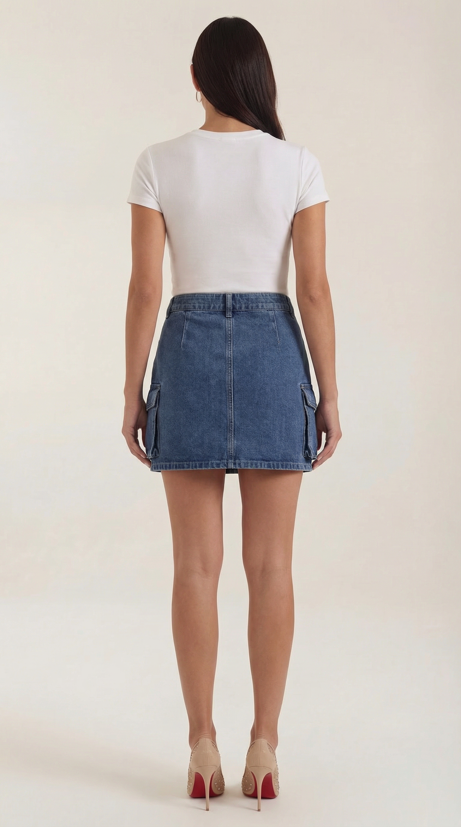 Falda cargo de estilo utilitario moderno