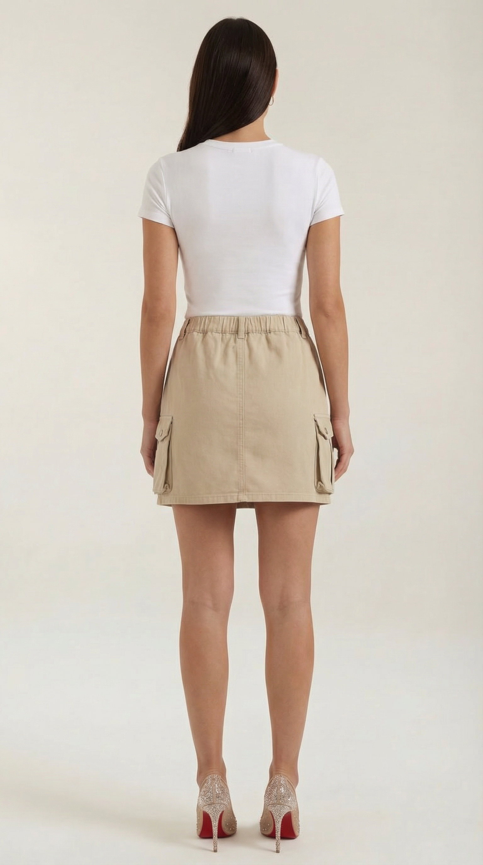 Falda cargo de estilo utilitario moderno