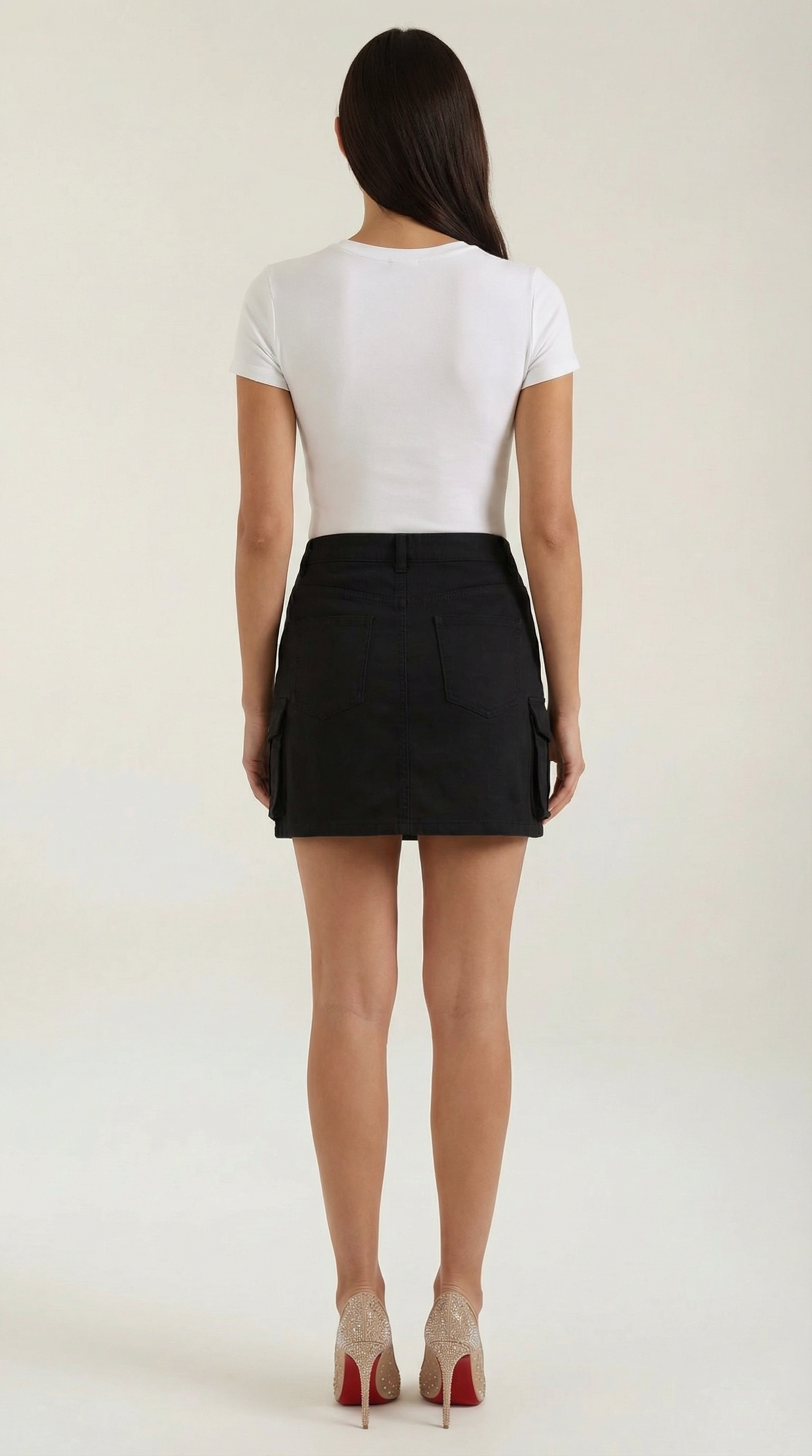 Falda cargo de estilo utilitario moderno