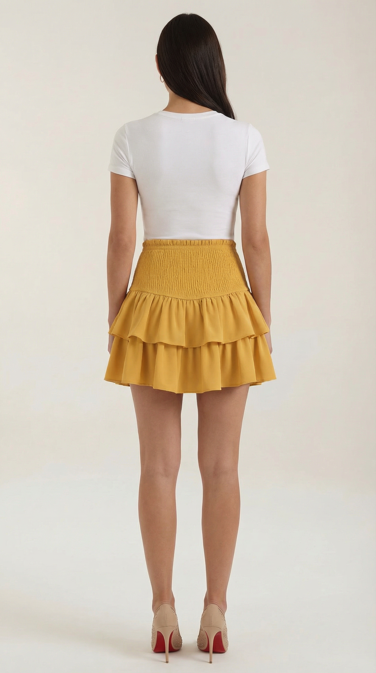 Falda con volantes de inspiración romántica