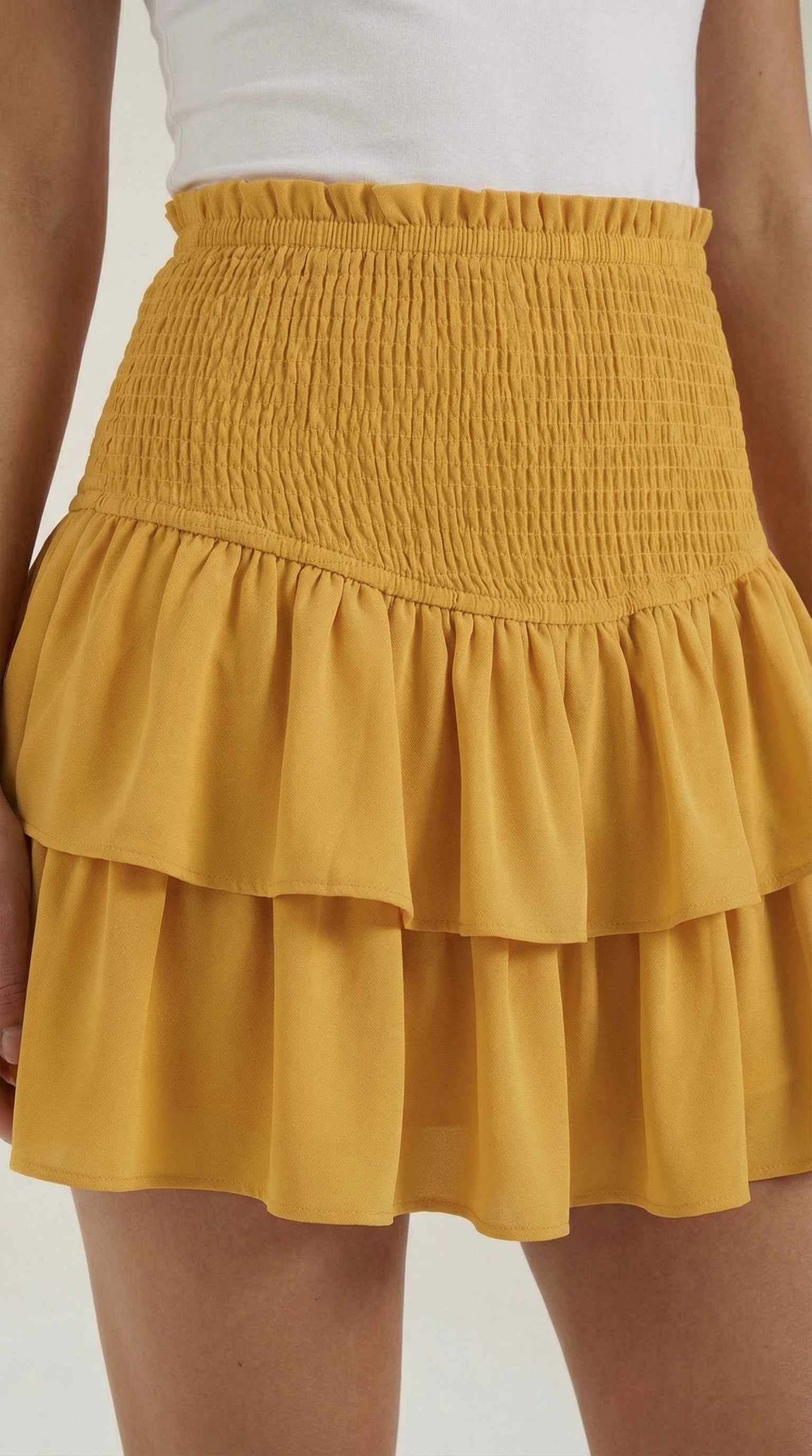 Falda con volantes de inspiración romántica