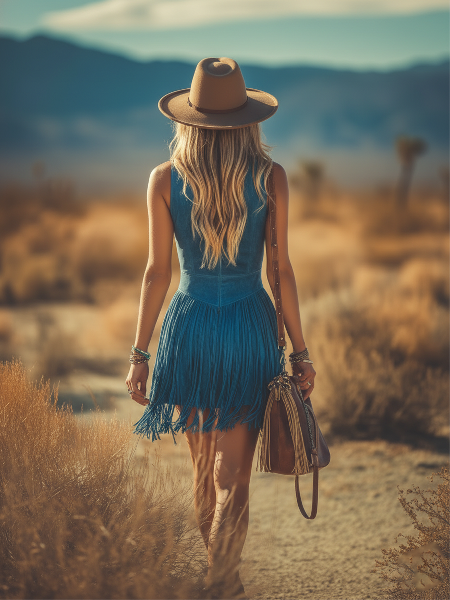Vestido Mini Western Boho