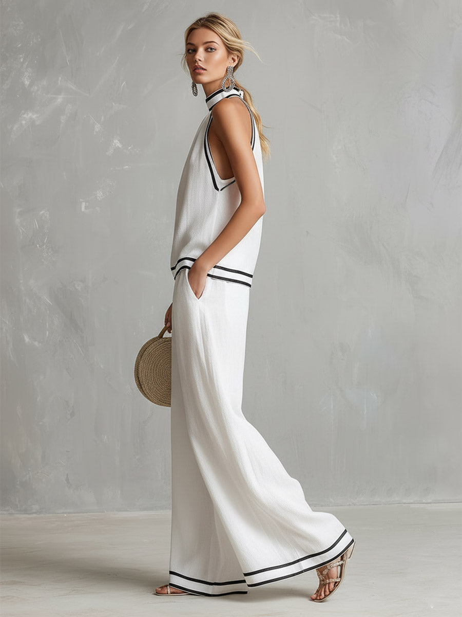 Conjunto Halter Blanco