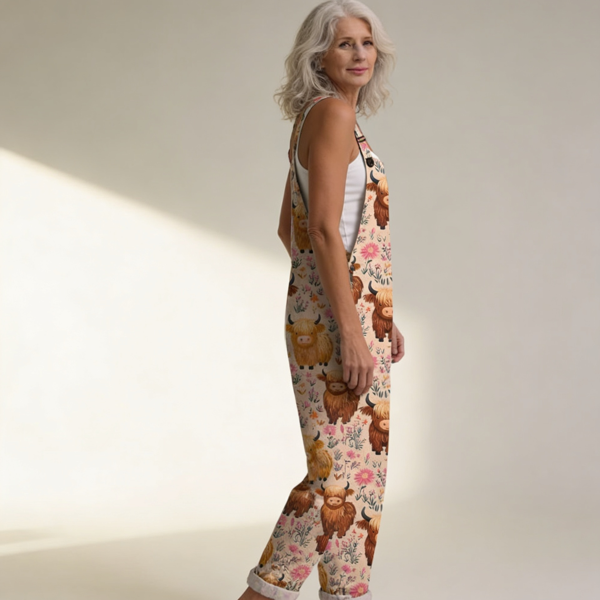Gracia | Peto con estampado floral bohemio