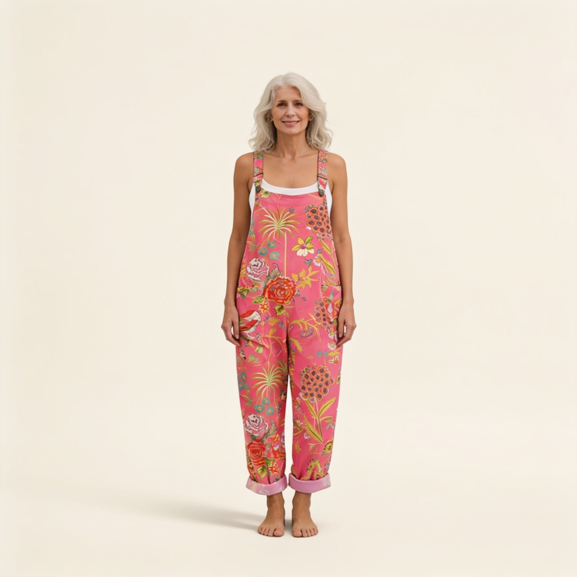 Hilde | Peto con flores tropicales brillantes