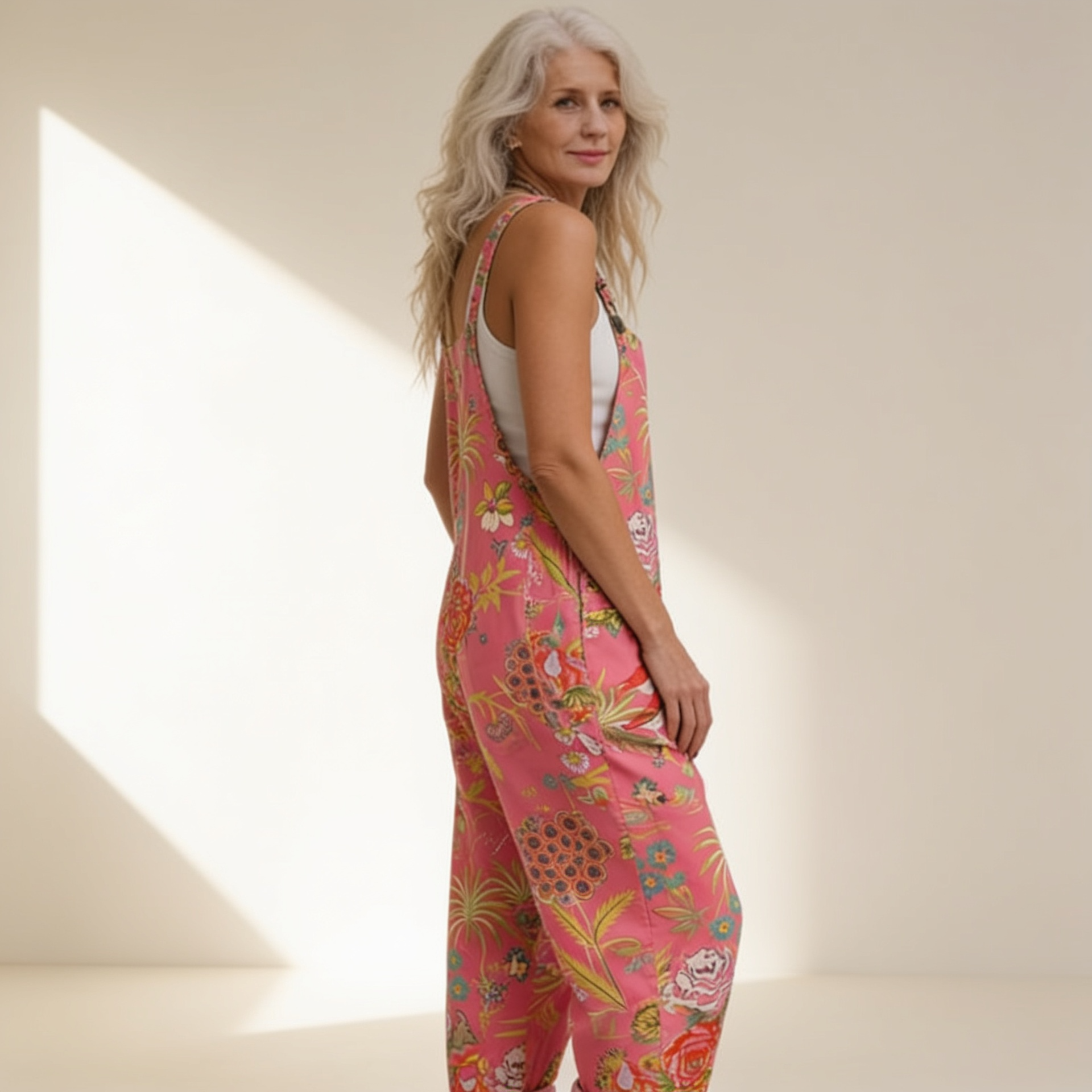 Hilde | Peto con flores tropicales brillantes