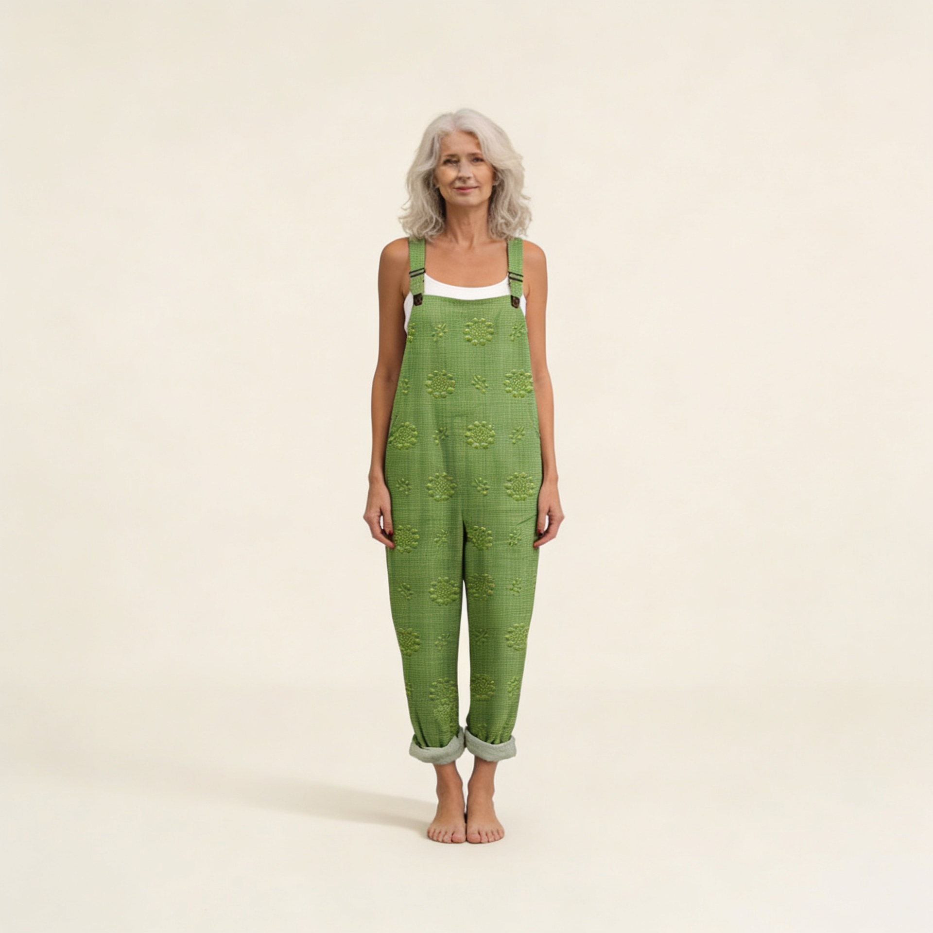 Juana | Peto con textura natural en verde