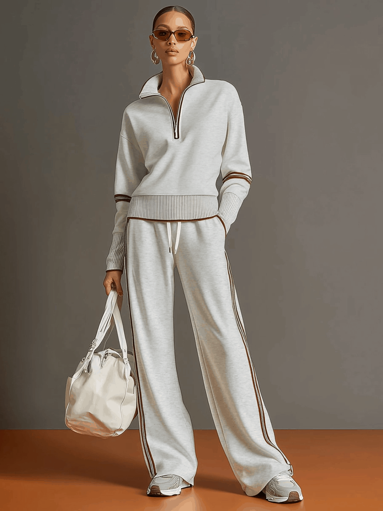 Conjunto Gris Casual