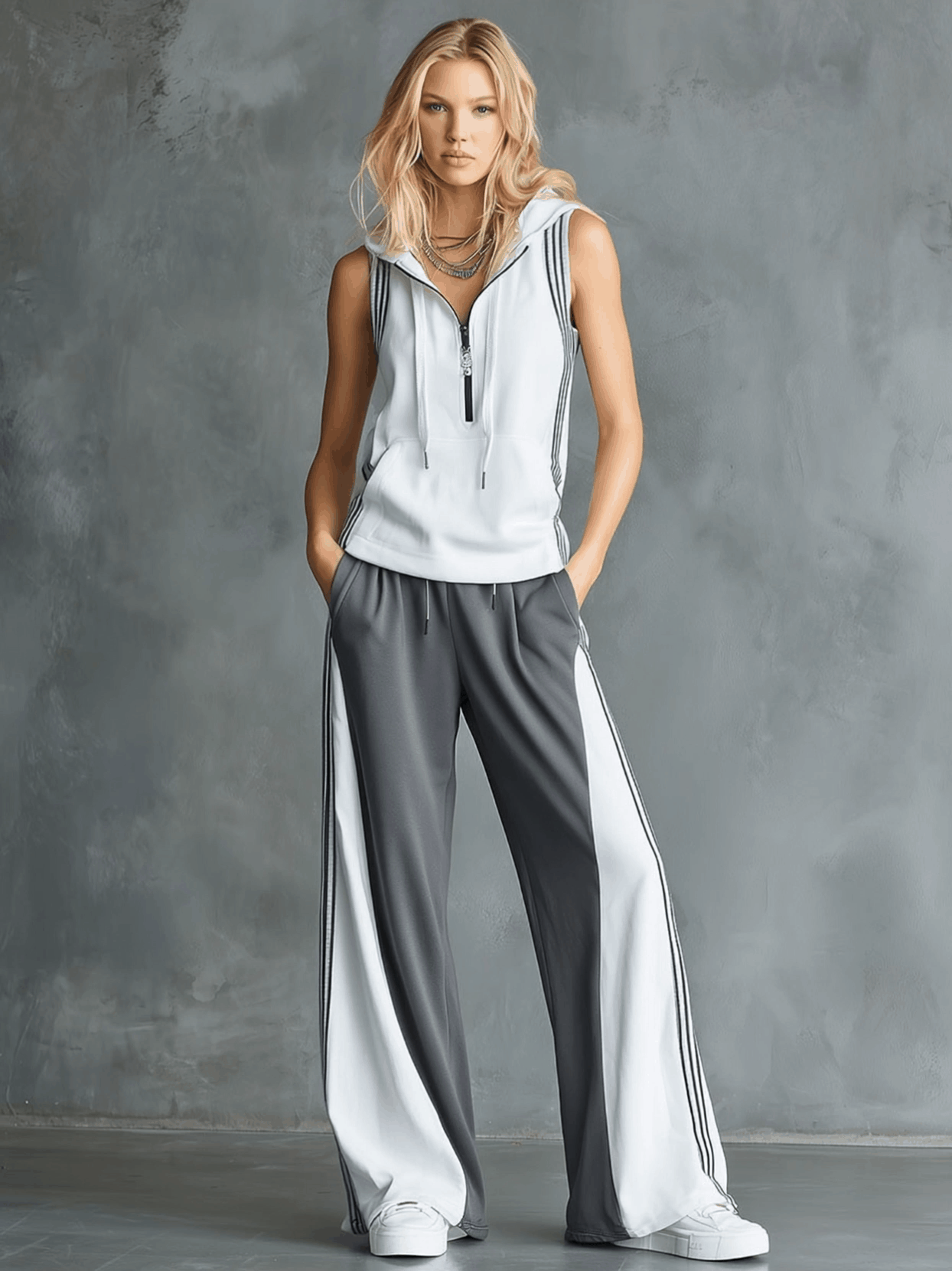 Conjunto Color Block Deportivo