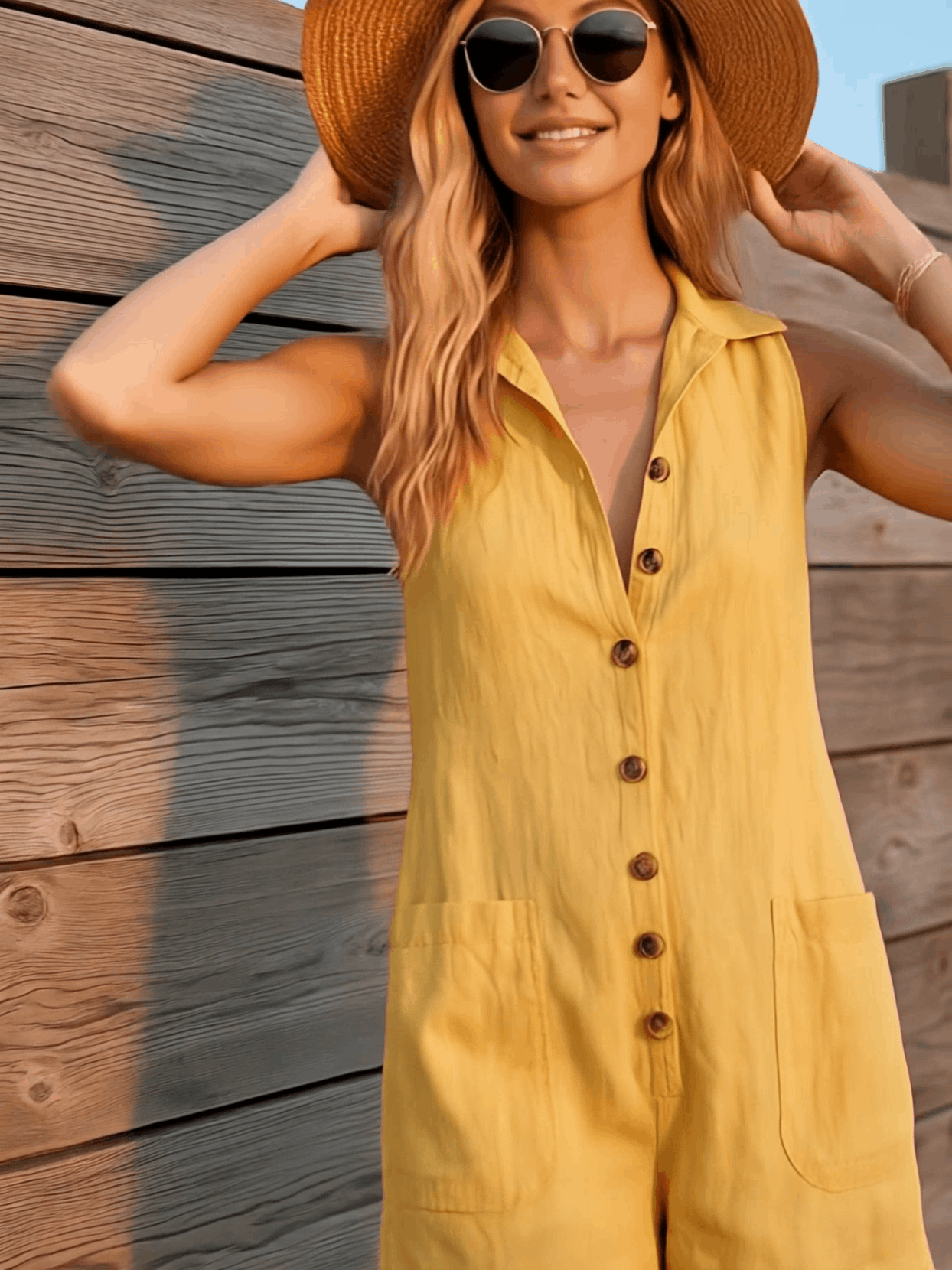 Mono Corto Amarillo Retro