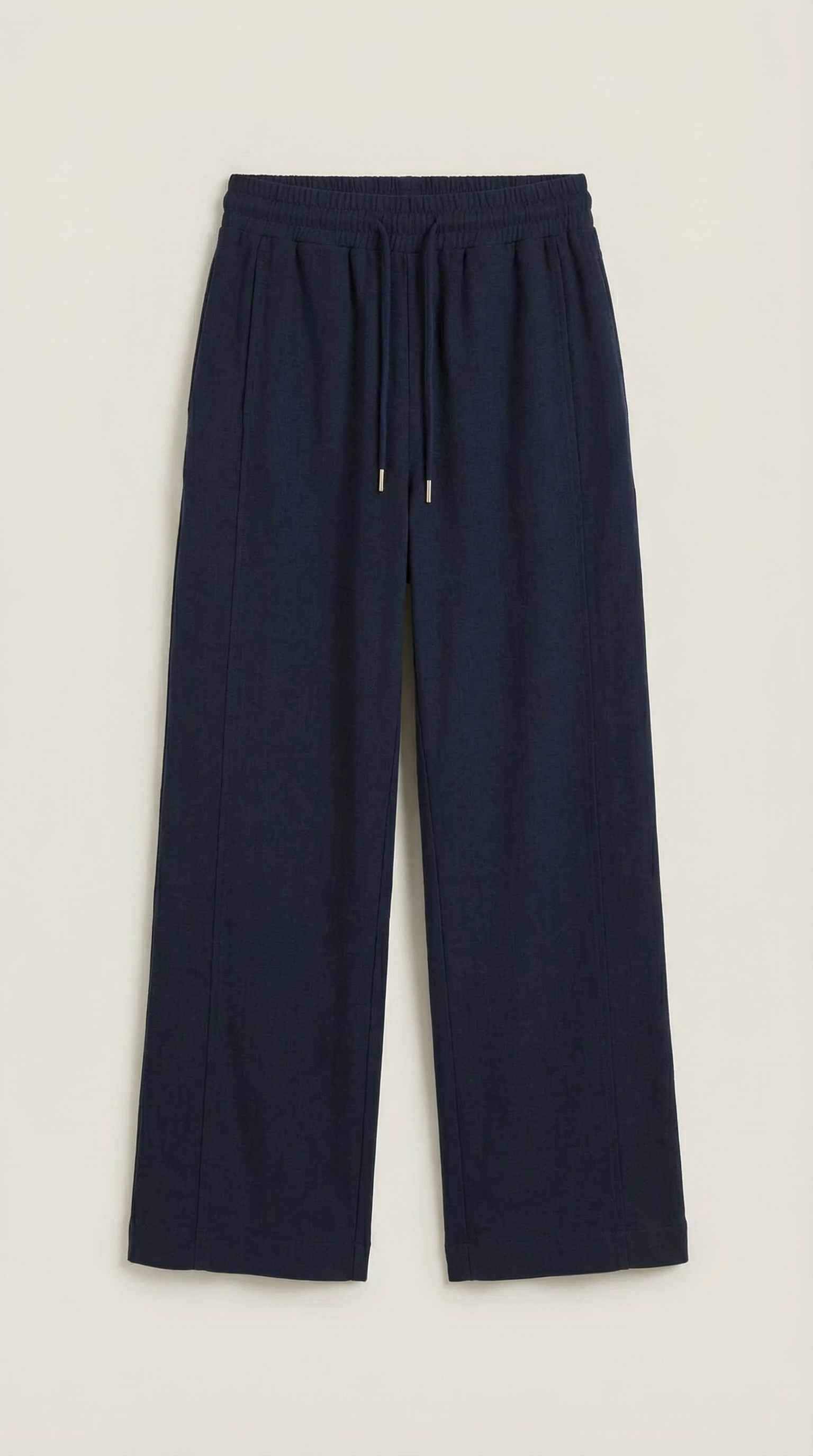 Pantalón ancho con cordón de estilo casual