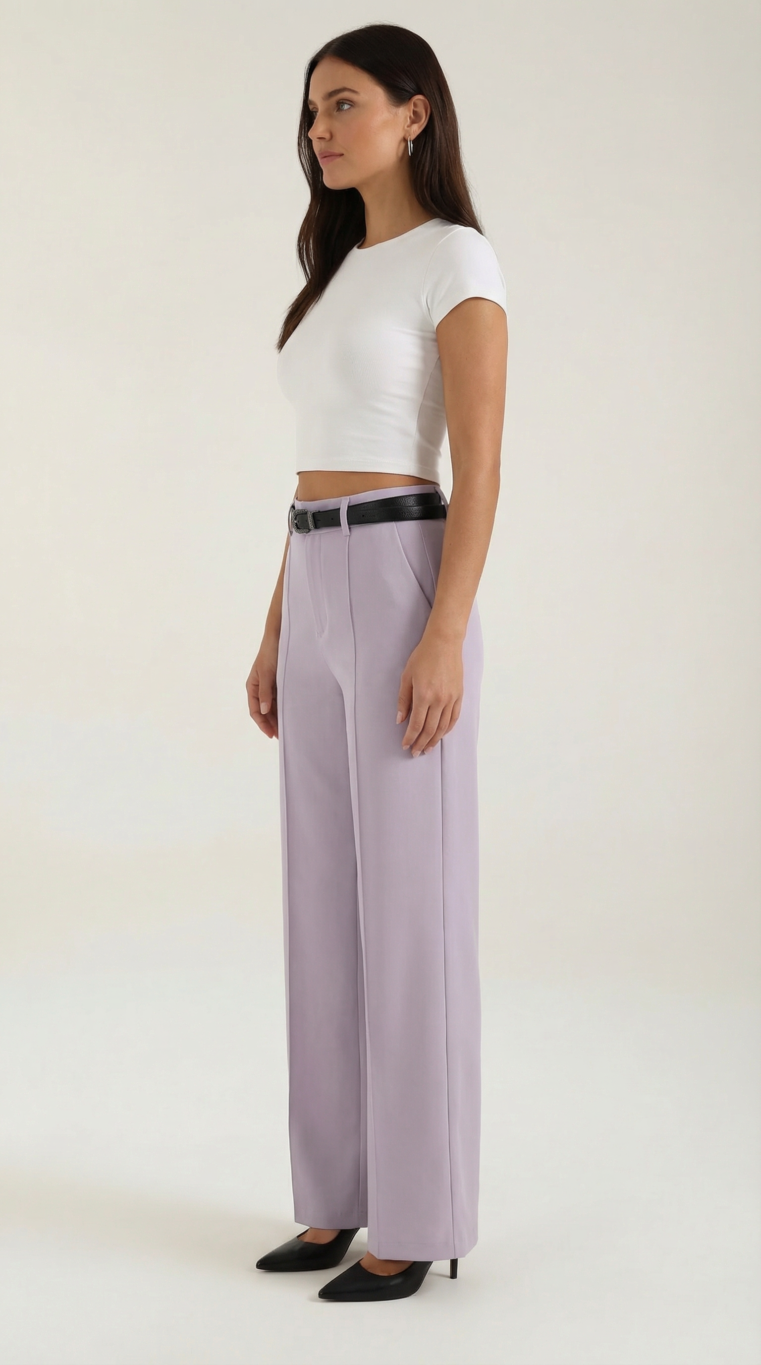 Pantalón ancho de tejido fluido