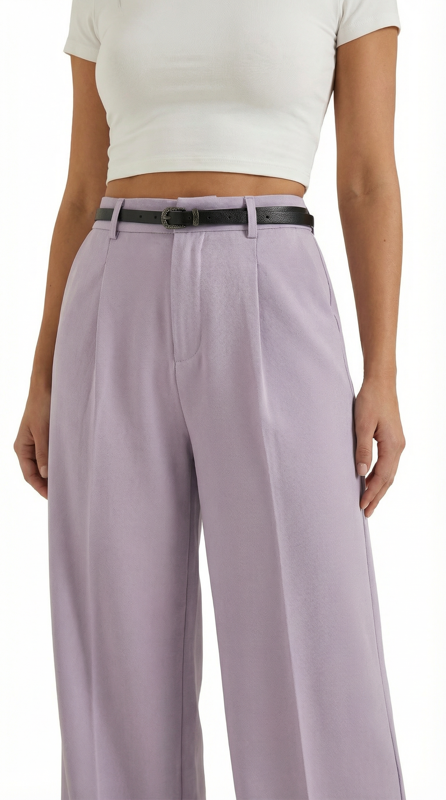 Pantalón ancho de tejido fluido