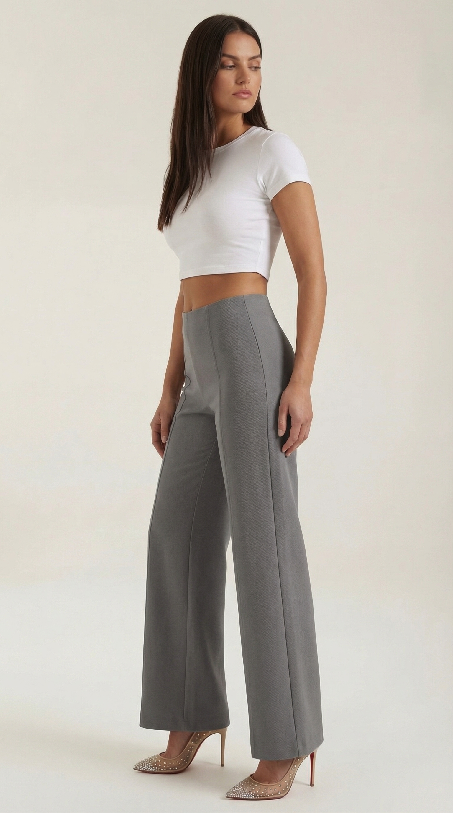 Pantalón baggy de cintura media